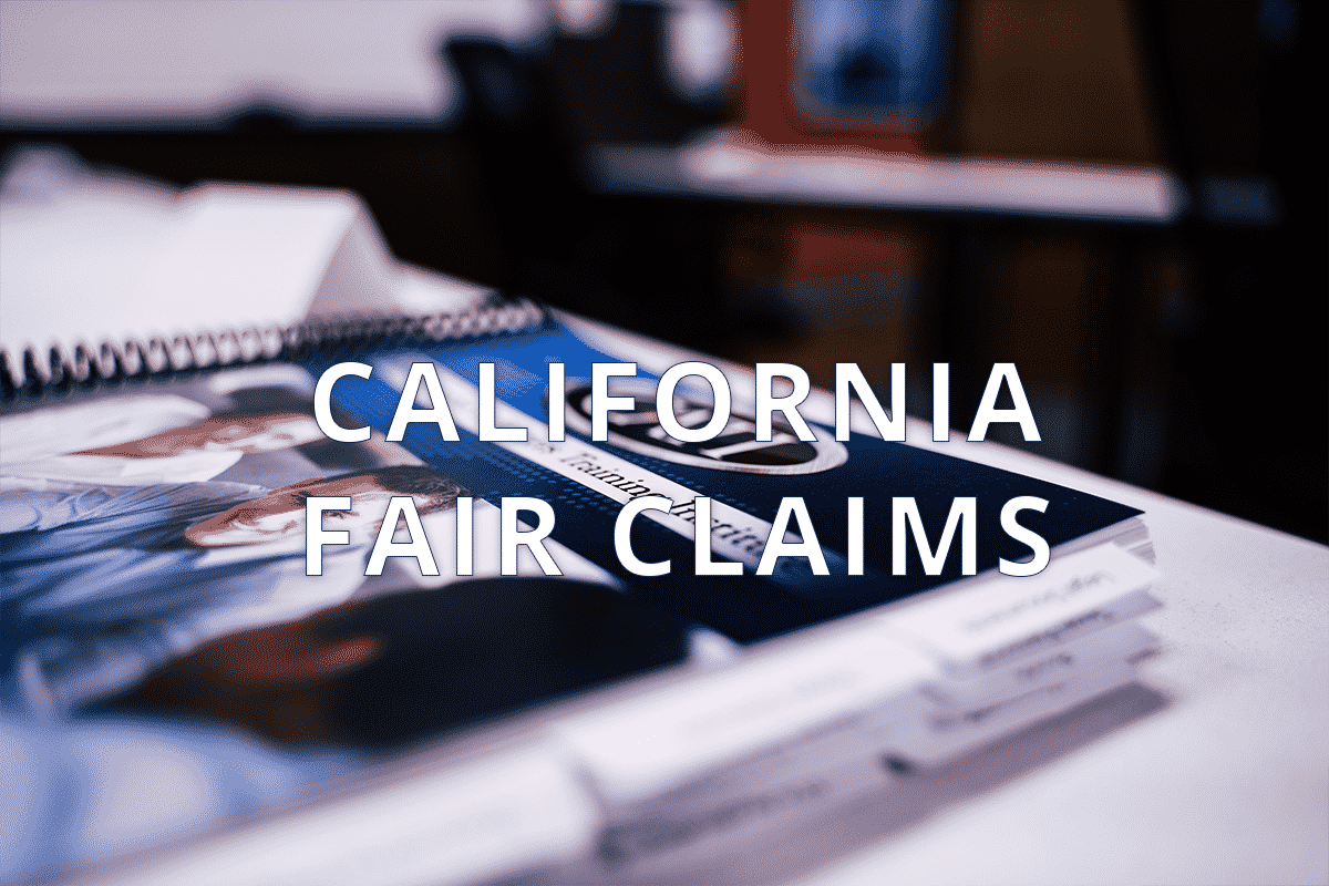 California Fair Claims Handling Training Session