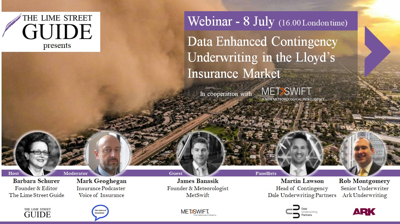 Webinar: Data Enhanced Contingency Underwriting in the Lloyd’s Insurance Market 2021